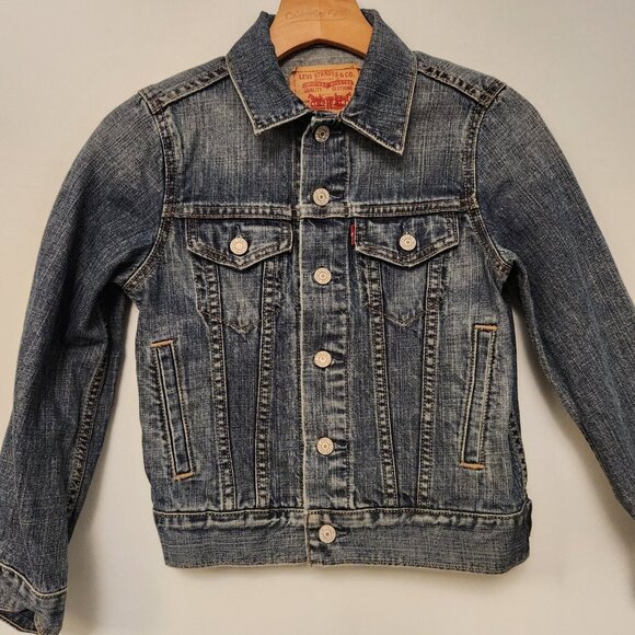 Levis Denim Jacket Trucker Blue Jean Womens Size Small Button Up 57511 - Picture 3 of 14